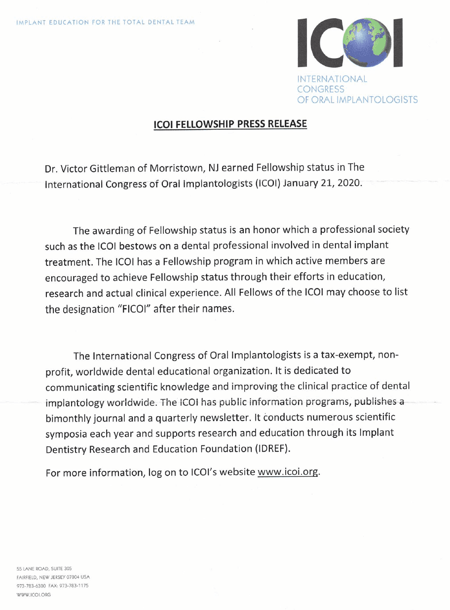 ICOI Fellowship Press Release